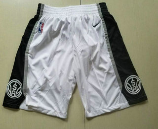 Nike San Antonio Spurs White Swingman Shorts