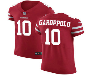 Nike 49ers #10 Jimmy Garoppolo Red Team Color Men's Stitched NFL Vapor Untouchable Elite Jersey