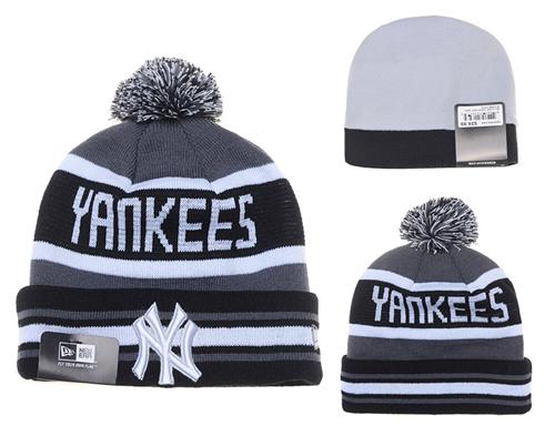 MLB New York Yankees New Era Logo Stitched Knit Beanies 006