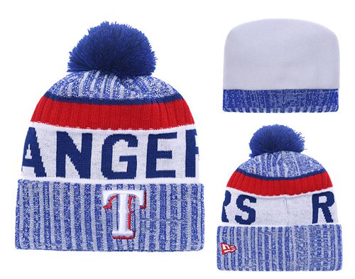 MLB Texas Rangers Logo Stitched Knit Beanies 001