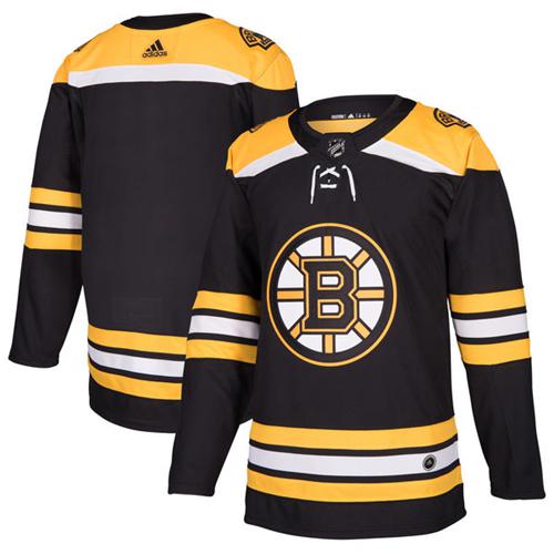 Adidas Bruins Blank Black Home Authentic Stitched NHL Jersey