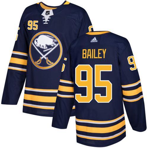 Adidas Sabres #95 Justin Bailey Navy Blue Home Authentic Stitched NHL Jersey
