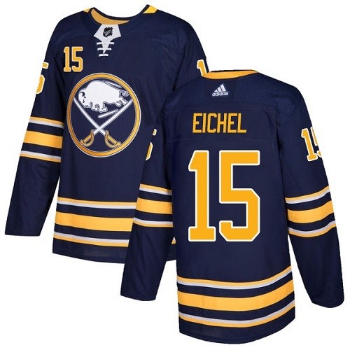 Adidas Sabres #15 Jack Eichel Navy Blue Home Authentic Stitched NHL Jersey