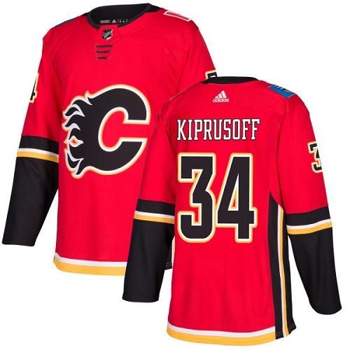Adidas Flames #34 Miikka Kiprusoff Red Home Authentic Stitched NHL Jersey