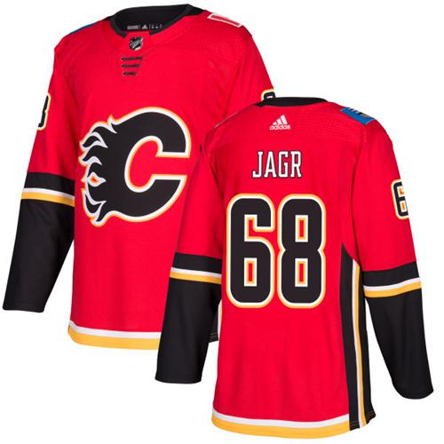 Adidas Flames #68 Jaromir Jagr Red Home Authentic Stitched NHL Jersey