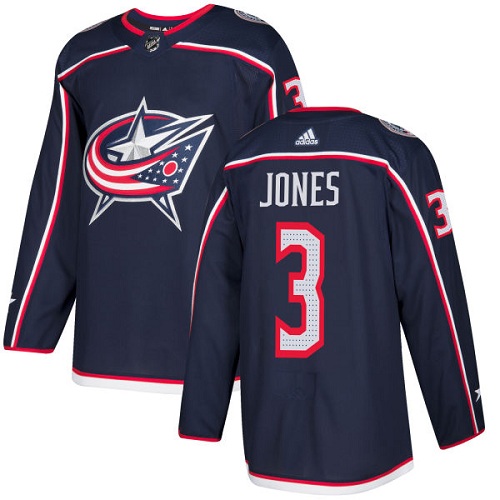 Adidas Blue Jackets #3 Seth Jones Navy Blue Home Authentic Stitched NHL Jersey