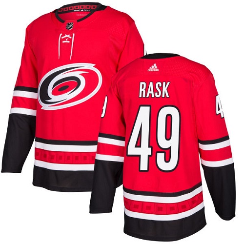 Adidas Hurricanes #49 Victor Rask Red Home Authentic Stitched NHL Jersey