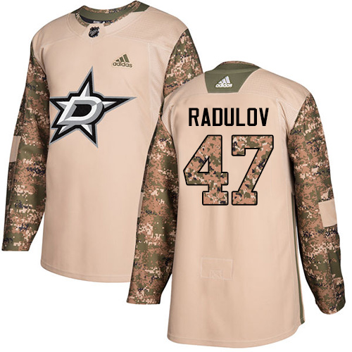 Adidas Stars #47 Alexander Radulov Camo Authentic 2017 Veterans Day Stitched NHL Jersey