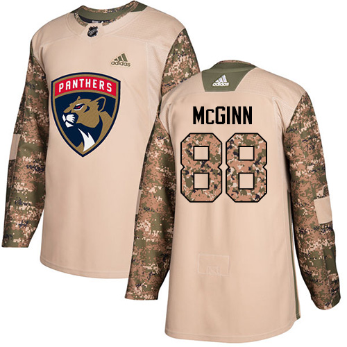 Adidas Panthers #88 Jamie McGinn Camo Authentic 2017 Veterans Day Stitched NHL Jersey