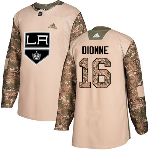 Adidas Kings #16 Marcel Dionne Camo Authentic 2017 Veterans Day Stitched NHL Jersey