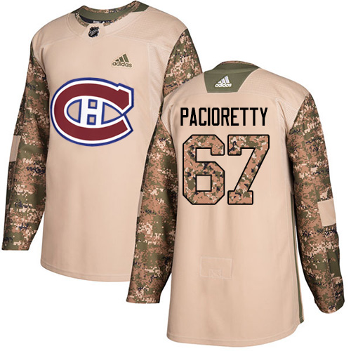 Adidas Canadiens #67 Max Pacioretty Camo Authentic 2017 Veterans Day Stitched NHL Jersey