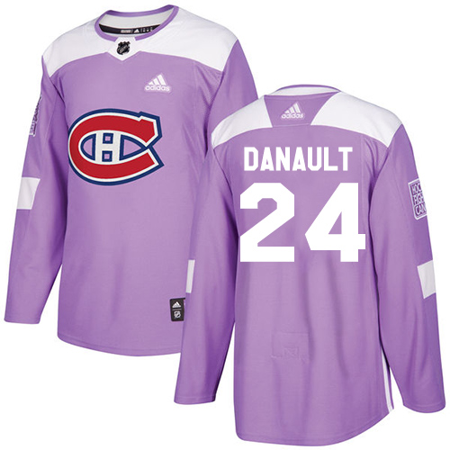 Adidas Canadiens #24 Phillip Danault Purple Authentic Fights Cancer Stitched NHL Jersey