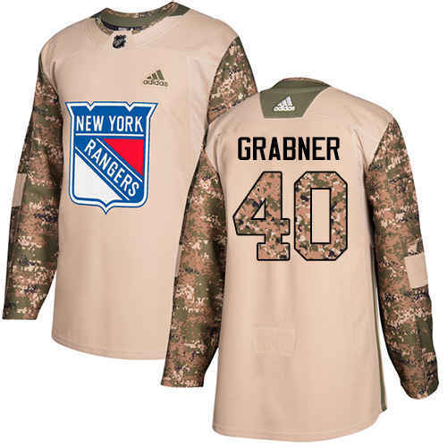 Adidas Rangers #40 Michael Grabner Camo Authentic 2017 Veterans Day Stitched NHL Jersey