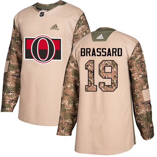 Adidas Senators #19 Derick Brassard Camo Authentic 2017 Veterans Day Stitched NHL Jersey