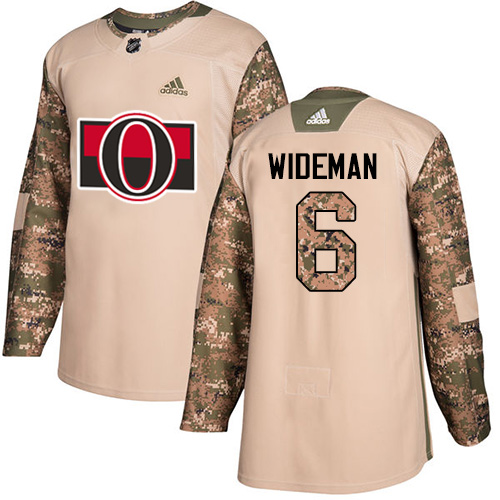 Adidas Senators #6 Chris Wideman Camo Authentic 2017 Veterans Day Stitched NHL Jersey