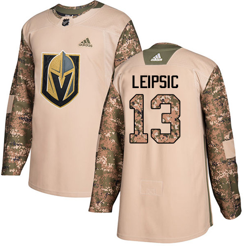 Adidas Golden Knights #13 Brendan Leipsic Camo Authentic 2017 Veterans Day Stitched NHL Jersey