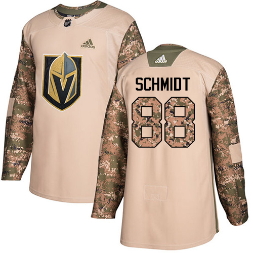 Adidas Golden Knights #88 Nate Schmidt Camo Authentic 2017 Veterans Day Stitched NHL Jersey