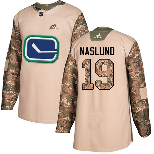 Adidas Canucks #19 Markus Naslund Camo Authentic 2017 Veterans Day Stitched NHL Jersey