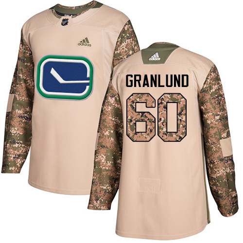 Adidas Canucks #60 Markus Granlund Camo Authentic 2017 Veterans Day Stitched NHL Jersey
