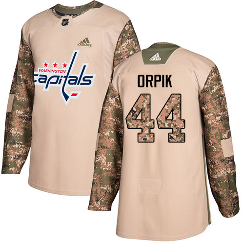 Adidas Capitals #44 Brooks Orpik Camo Authentic 2017 Veterans Day Stitched NHL Jersey