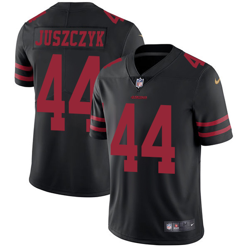 Nike 49ers #44 Kyle Juszczyk Black Alternate Men's Stitched NFL Vapor Untouchable Limited Jersey