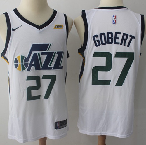 Nike Jazz #27 Rudy Gobert White NBA Swingman Association Edition Jersey