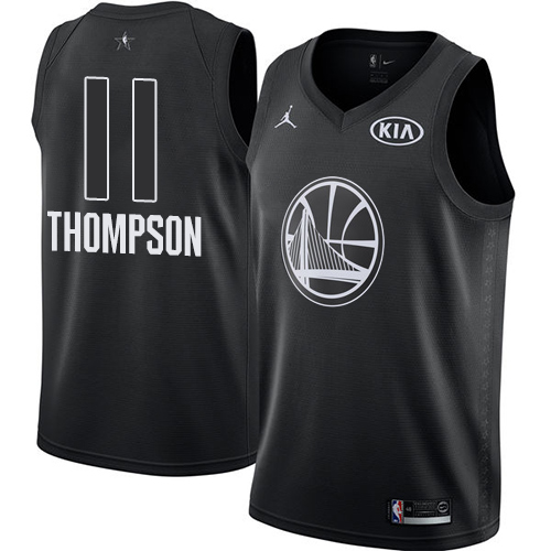 Nike Warriors #11 Klay Thompson Black NBA Jordan Swingman 2018 All-Star Game Jersey