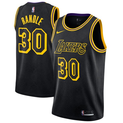 Nike Los Angeles Lakers #30 Julius Randle Black NBA Swingman City Edition Jersey