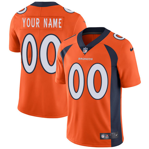 Men's Nike Denver Broncos Orange Customized Vapor Untouchable Player Limited Jersey