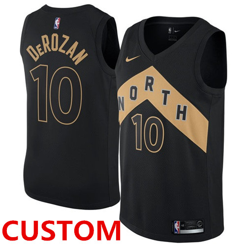 Custom Nike Toronto Raptors Black NBA Swingman City Edition Jersey