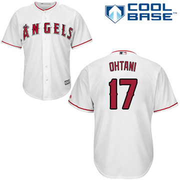 LA Angels of Anaheim #17 Shohei Ohtani White New Cool Base Stitched MLB Jersey