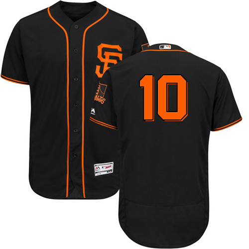 San Francisco Giants #10 Evan Longoria Black Flexbase Authentic Collection Alternate Stitched MLB Jersey