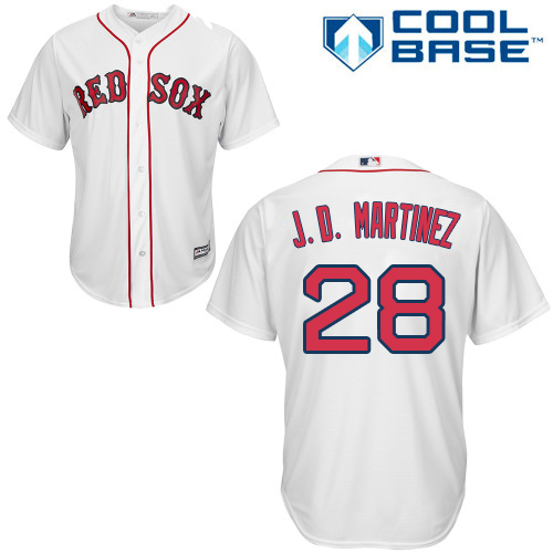 Boston Red Sox #28 J. D. Martinez White New Cool Base Stitched MLB Jersey