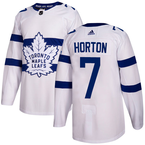 Adidas Toronto Maple Leafs #7 Tim Horton White Authentic 2018 Stadium Series Stitched NHL Jersey