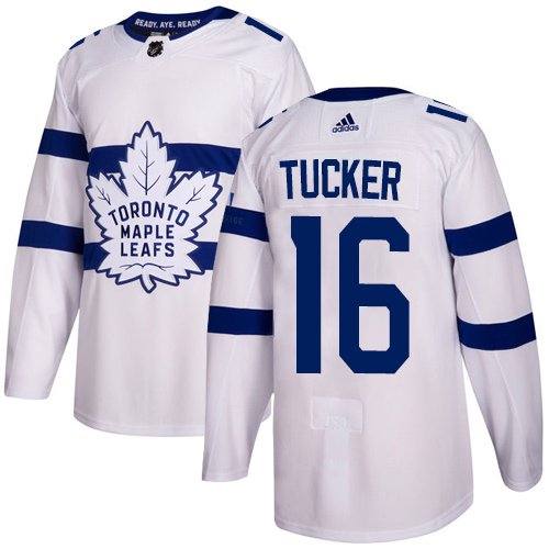 Adidas Toronto Maple Leafs #16 Darcy Tucker White Authentic 2018 Stadium Series Stitched NHL Jersey