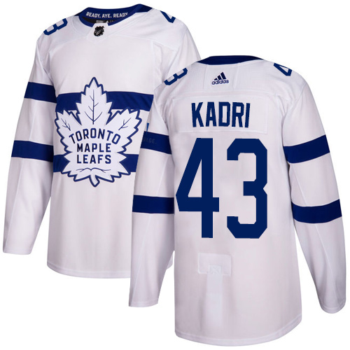 Adidas Toronto Maple Leafs #43 Nazem Kadri White Authentic 2018 Stadium Series Stitched NHL Jersey