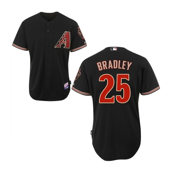 Arizona Diamondbacks #25 Archie Bradley Official Black Authentic Men's Majestic Alternate Home Cool Base MLB Jersey