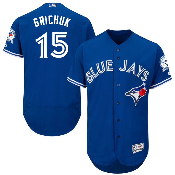 Toronto Blue Jays #15 Randal Grichuk Blue Flexbase Authentic Collection Stitched MLB Jersey