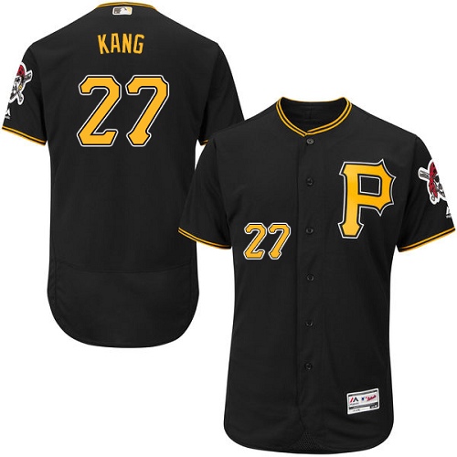 Pittsburgh Pirates #27 Jung-ho Kang Black Flexbase Authentic Collection Stitched MLB Jersey