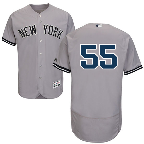 New York Yankees #55 Sonny Gray Grey Flexbase Authentic Collection Stitched MLB Jersey