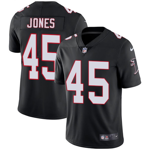 Size 5XL Nike Atlanta Falcons #45 Deion Jones Black Alternate Men's Stitched NFL Vapor Untouchable Limited Jersey