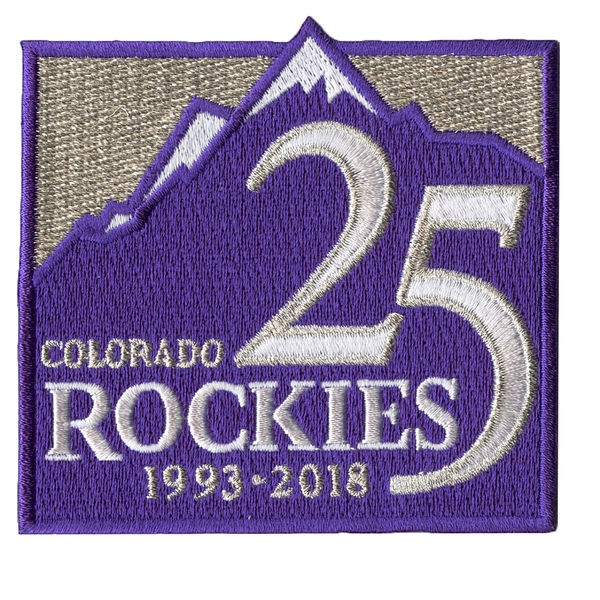 Colorado Rockies 25th Anniversary Alternate Patch