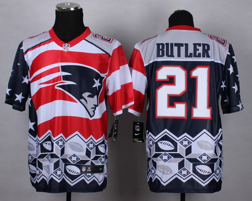 Nike New England Patriots #21 Malcolm Butler 2015 Noble Fashion Elite Jersey