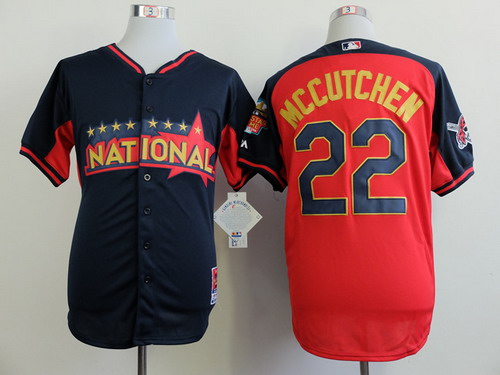Pittsburgh Pirates #22 Andrew McCutchen 2014 All-Star Navy Blue Jersey