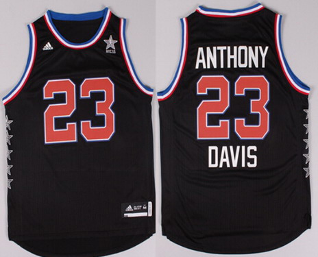 2015 NBA Western All-Stars #23 Anthony Davis Revolution 30 Swingman Black Jersey
