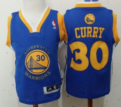 Golden State Warriors #30 Stephen Curry Blue  Toddlers Jersey