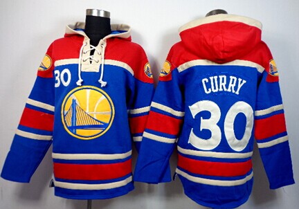 Golden State Warriors #30 Stephen Curry Blue Hoodie