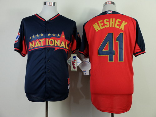 St. Louis Cardinals #41 Pat Neshek 2014 All-Star Navy Blue Jersey