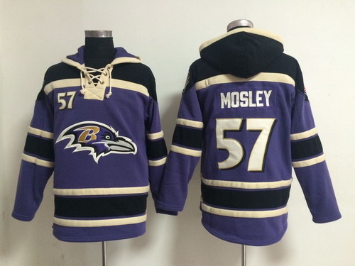 Baltimore Ravens #57 C.J. Mosley 2014 Purple Hoodie