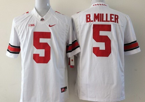 Ohio State Buckeyes #5 Braxton Miller 2014 White Limited Kids Jersey